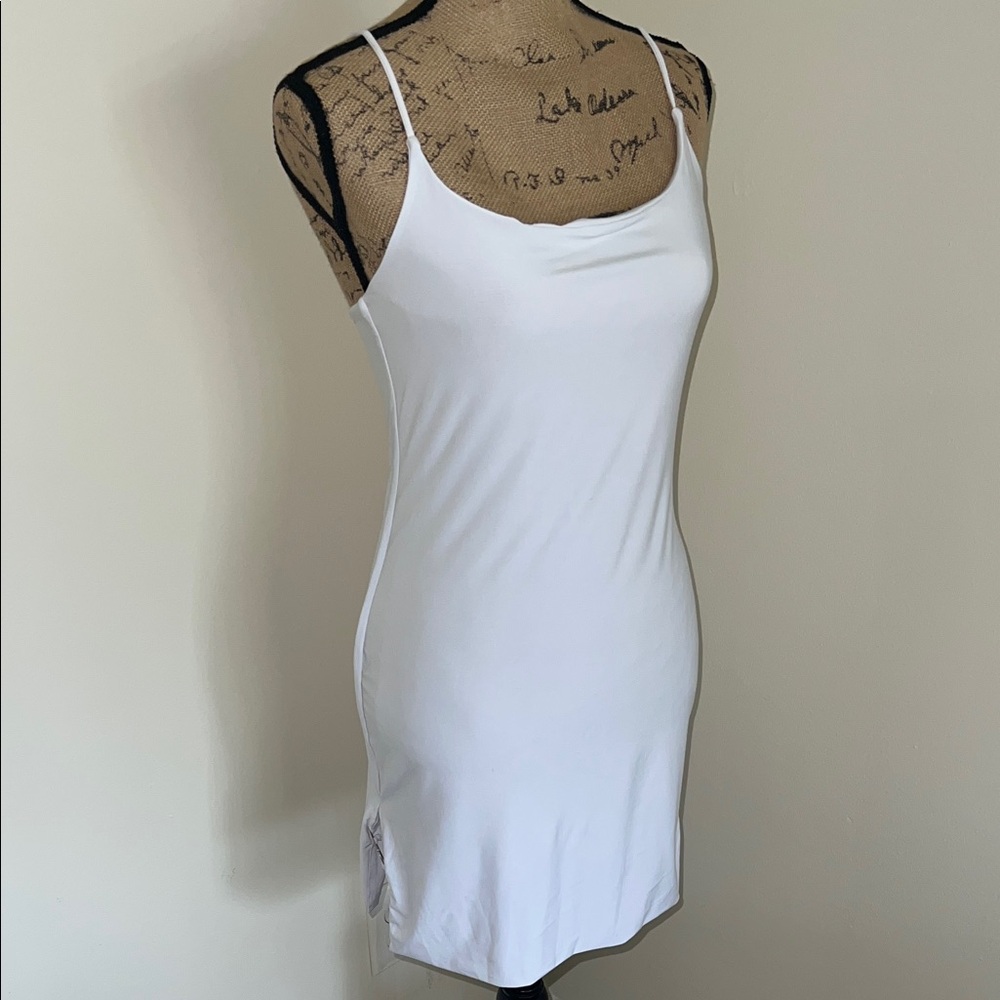 Stylish White Spaghetti Strap Forever 21 Dress